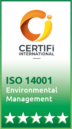 ISO 14001 certified environmental management system